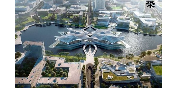 扎哈事務(wù)所打造珠海新地標(biāo)——金灣市民藝術(shù)中心，一睹實(shí)景圖