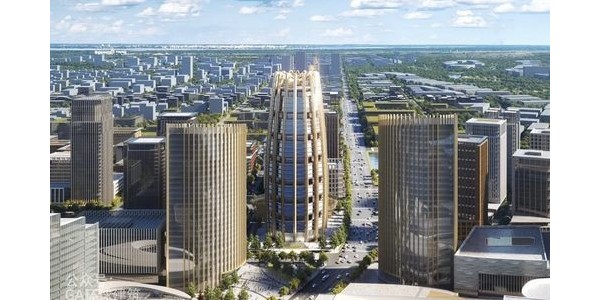 SOM新作：雄安未來(lái)地標(biāo)“中國(guó)中化總部”，設(shè)計(jì)取意“金蘆葦”