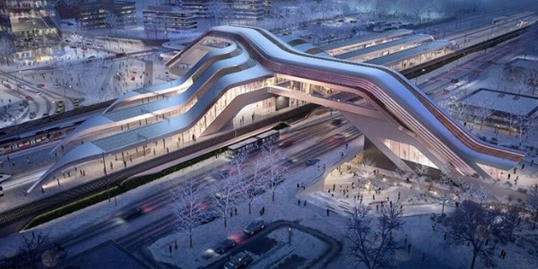愛沙尼亞鐵路客運站開建，由扎哈事務(wù)所+Esplan合作設(shè)計