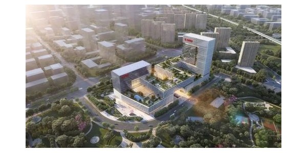 gmp新作 | 華夏銀行總部大廈，建筑呼應(yīng)Logo，呈C型雷紋布局形態(tài)