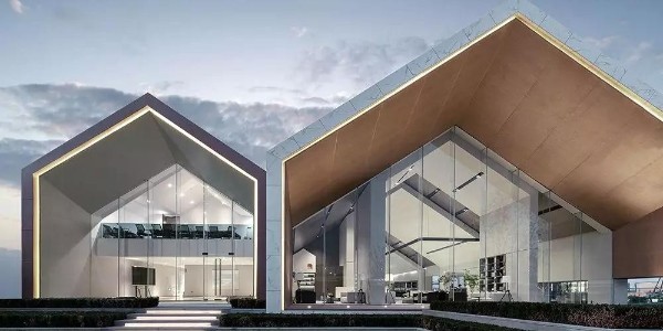 一體化的設計手法，塑造出建筑的體積感——運河源生活美學館